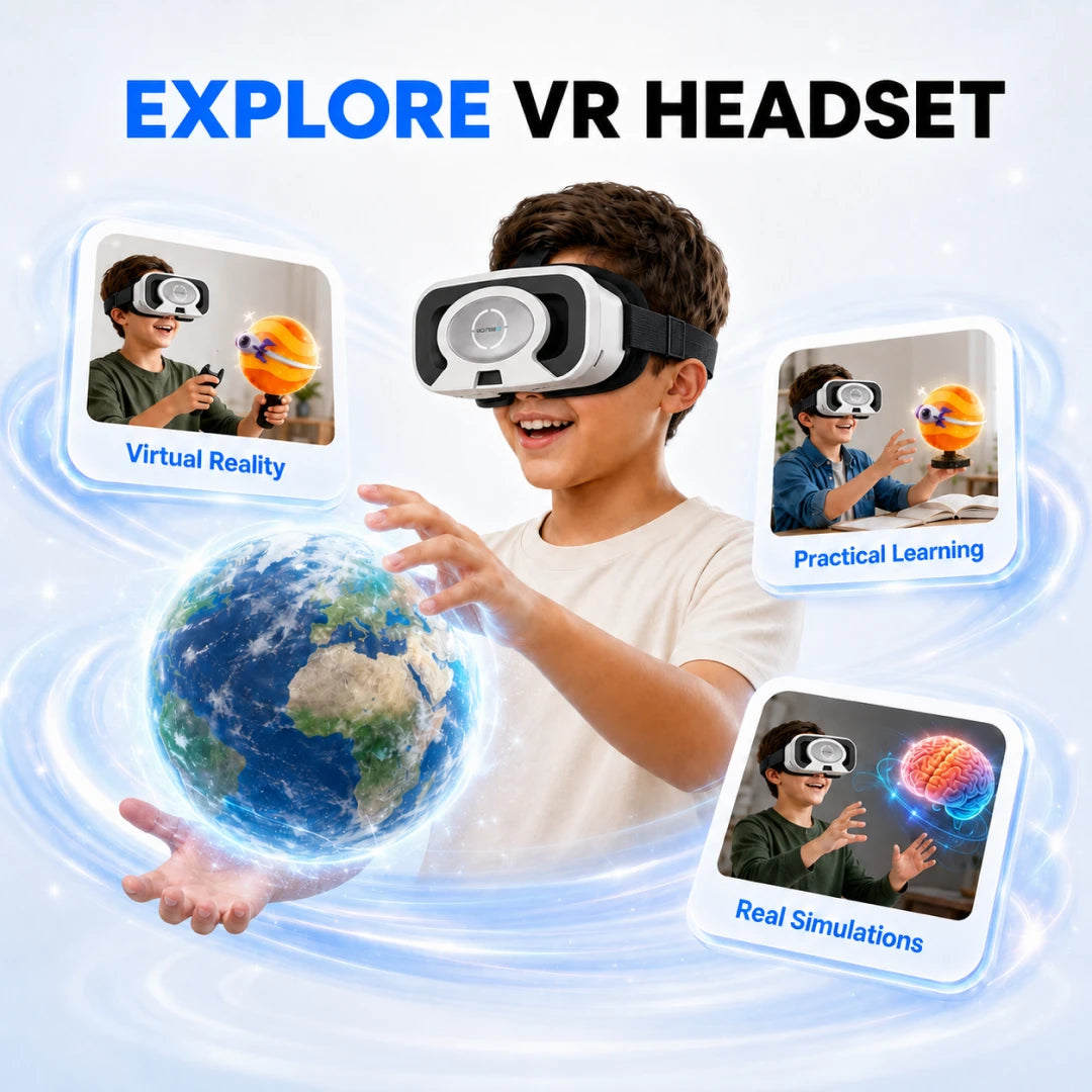 Mega Bundle Learning Kit: SenseXR Controller + 3D Pad + 3D Glasses - Premium Plan & 500+ Experience
