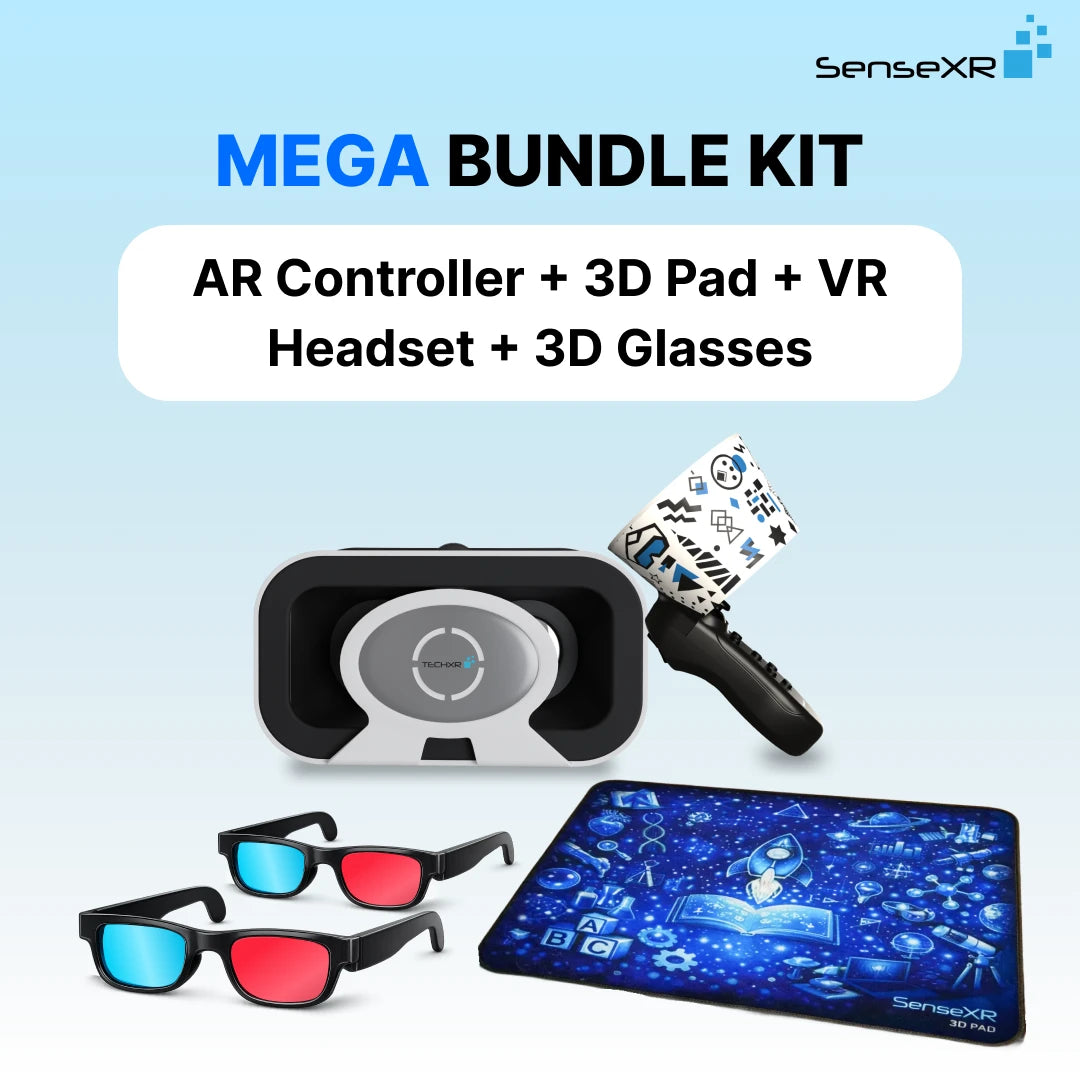Mega Bundle Learning Kit: SenseXR Controller + 3D Pad + 3D Glasses