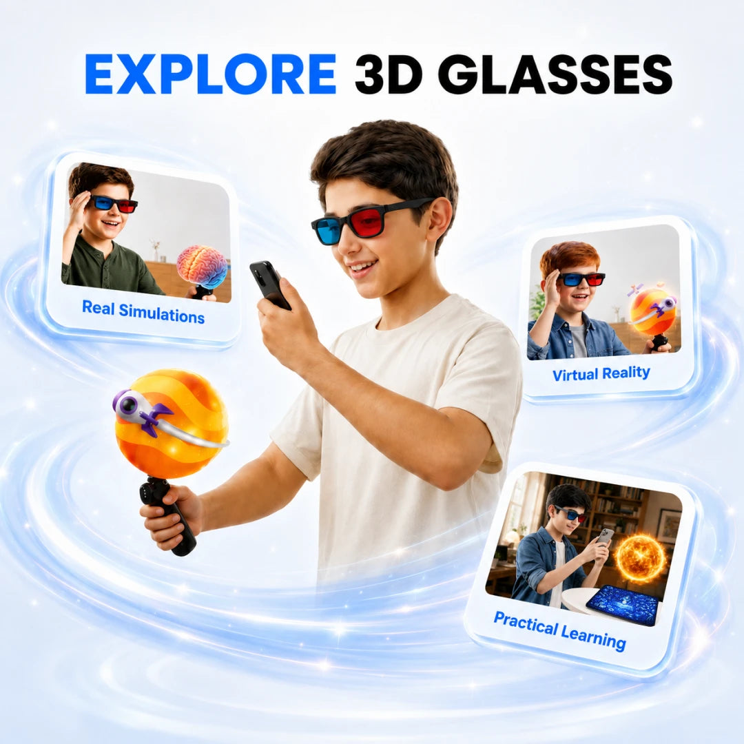 Mega Bundle Learning Kit: SenseXR Controller + VR Headset + 3D Pad + 3D Glasses - Premium Plan & 500+ Experience