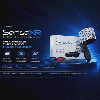 Mega Bundle Learning Kit: SenseXR Controller + VR Headset + 3D Pad + 3D Glasses - Premium Plan & 500+ Experience