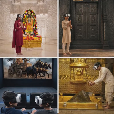 SenseXR 3D Learning Pad + Durlabh Darshan VR Kit Combo – 500+ AR Experiences & 1 Year Darshan Subscription