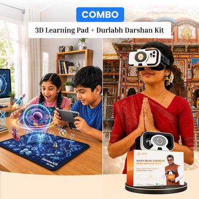 SenseXR 3D Learning Pad + Durlabh Darshan VR Kit Combo – 500+ AR Experiences & 1 Year Darshan Subscription